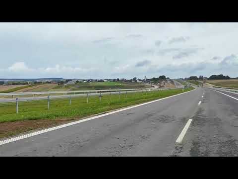 Przejazd trasą główną od km 623+000 do 622+500