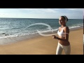 Girl Jogging On The Beach