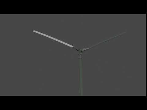 Blender setting up propellers with motion blur.