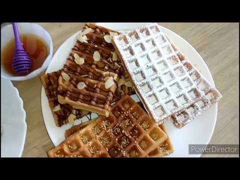 Recette Gaufres au bleu et noix