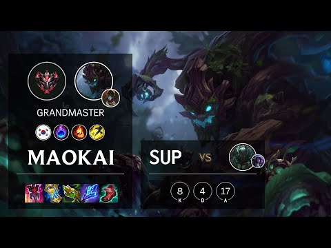 Maokai Support vs Pyke - KR Grandmaster Patch 10.23