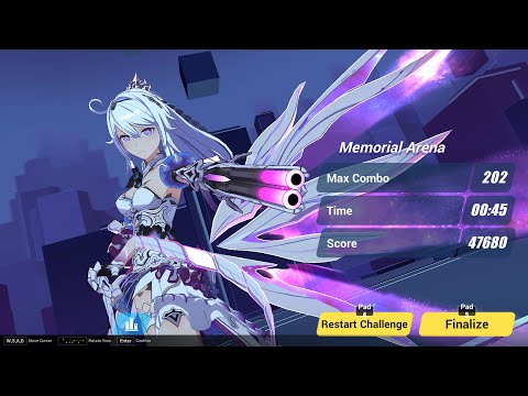Honkai Impact 3rd, Memorial Arena, SSS Benares 47680 HoO s2 HoFi s0 HoTr s2 3 stars kiana elf