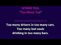 Jethro Tull - Too Many Too