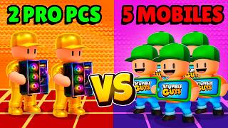 Download lagu Can 2 PC Players Beat 5 MOBILES in Stumble Guys? mp3 Download lagu Can 2 PC Players Beat 5 MOBILES in Stumble Guys? mp3