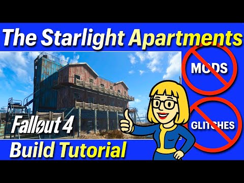 Build the Starlight Apartments! NO MODS or GLITCHES Fallout 4 Tutorial