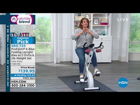 ProForm XBike mit 2 Pfund Gewichtssatz, 2 Trainings-DVDs