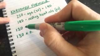Calculate Heart Rate Training Zones - Karvonen Formula