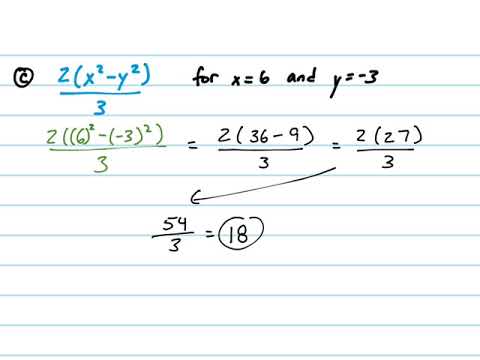 Algebra 2: Section 1.3 - Algebraic Expressions