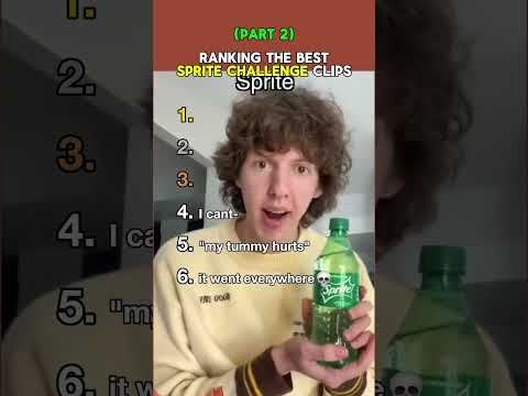 Ranking the FUNNIEST Sprite Challenge Moments (Part 2) #shorts