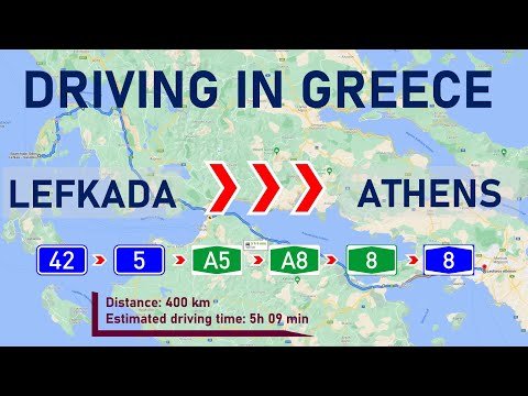 ROAD TRIP 2021 - PART 11 GREECE : LEFKADA – AMFILOHIA – HIGHWAY A5 – RIO  – HIGHWAY A8 – ATHENS