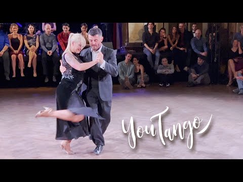  Alejandra Mantinan  and  Alejandro Lazzaro  are  dancing  to  the  vals  "  Pedacito De Cielo  "  by  Miguel Caló  in  2022