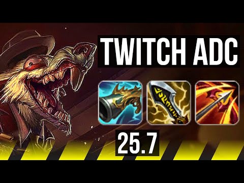 TWITCH & Senna vs CAITLYN & Rakan (ADC) | Godlike, Rank 12 Twitch | NA Challenger | 25.7
