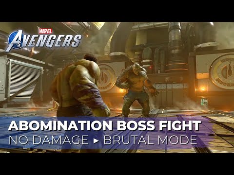 Marvel's Avengers - Hulk vs Abomination (No Damage/Brutal) Boss Fight