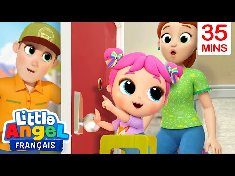Qui frappe à la porte? N’ouvre pas aux étrangers | Comptines pour Enfants  Little Angel Français