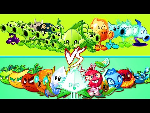All Plants Team ELECTRIC vs PEA - Who Will Win? - PvZ 2 Team Plant vs Team Plant