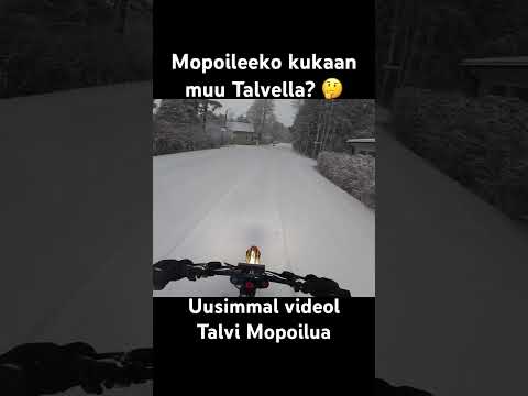 Mopoileeko kukaan Talvella?🤔    #mopo #talaria #sähkömopo #bikelife #motocross #crossi