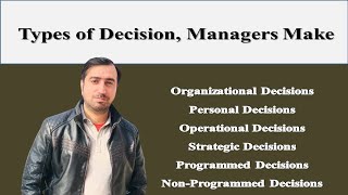Types of Decision | Decisions Managers Make in Organization