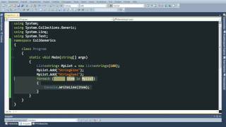 C# Tutorial - Generics, List, Dictonary, Queue, Stack (C Sharp)