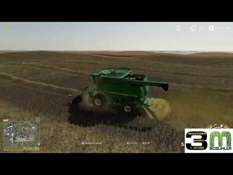 Canola Swath Harvest Test FS19