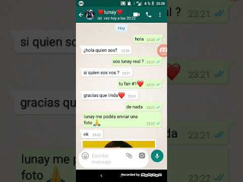 Hablo con lunay (no sé si es el real)