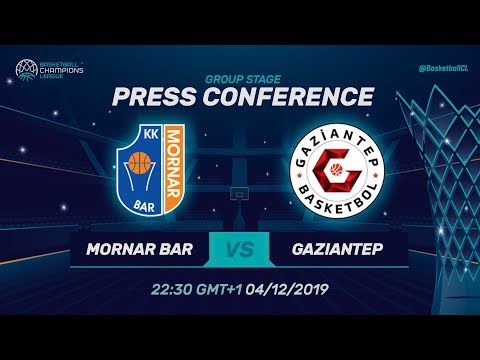 Mornar Bar v Gaziantep - Press Conference - Basketball Champions League 2019-20
