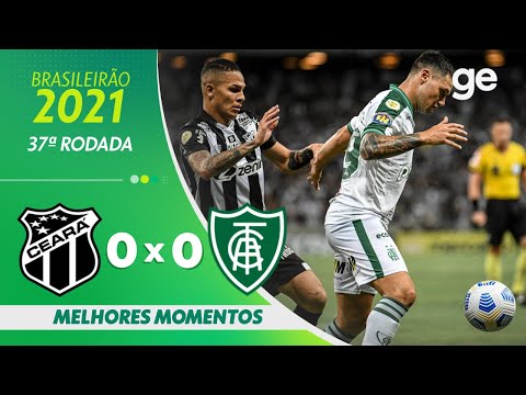Gols e lances de Ceará x América-MG
