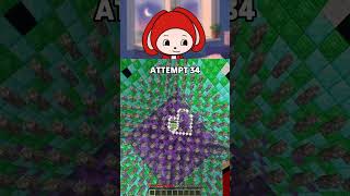 Can JJ Pass this Dropper In Minecraft? 🤔 #minecraft #minecraftshorts #shorts