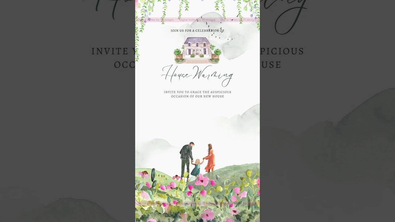 Modern Minimal New Home Blessing Card