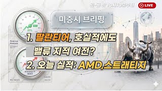 [미국개장] 팔란티어, 호실적에도  밸류 지적 여전?｜ 오늘 실적: AMD, 스트래티지 등📢미국증시 브리핑 (260505)