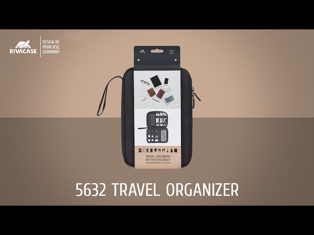 Rivacase Biscayne 5632 Organizador de Viaje para Accesorios Negro video