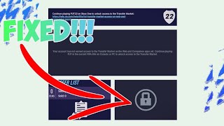 FIFA 23 : HOW TO GET YOUR TRANSFER MARKET UNLOCKED ON THE COMPANION APP!!