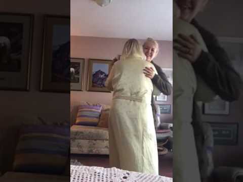 My Grandma teaching me to dance