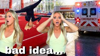Mum Attempts Side Aerial... (BAD IDEA)