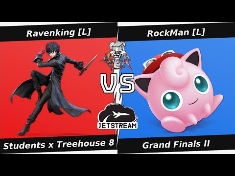 Students x Treehouse 8 Grand Finals II - Ravenking [L] (Joker) Vs. RockMan [L] (Jigglypuff) - SSBU