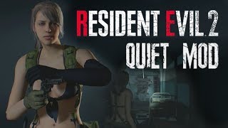 Resident Evil 2 Remake Play as Quiet from MGS V at Resident Evil 2
