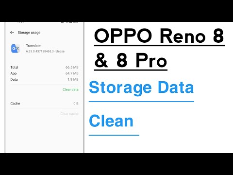 OPPO Reno 8 & 8 Pro Application Storage Data Clean