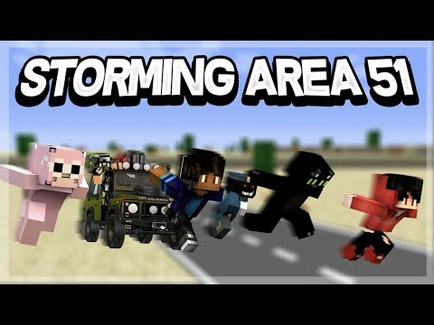 Storming Area 51 in Minecraft! (ft. Nerds)