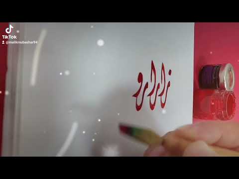 Zaara zubia name Calligraphy status for WhatsApp #Calligraphy #Calligrapher #art #nameart #viral