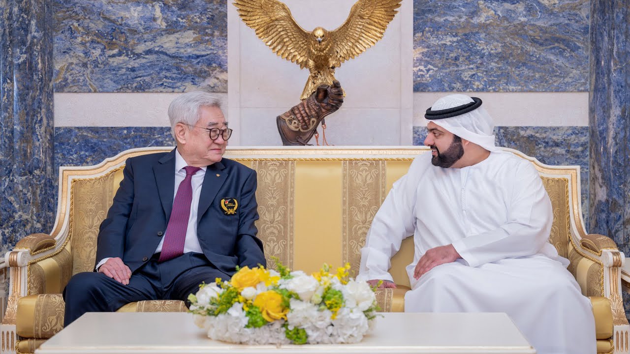 محمد الشرقي يستقبل رئيس الاتحاد الدولي للتايكواندو #الشارقة24 