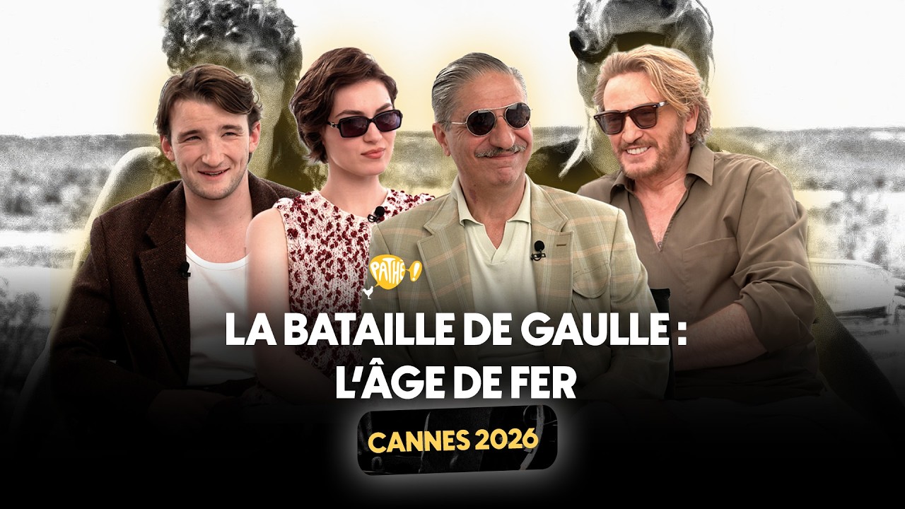 Miniature de la vidéo CANNES 2026 - Interview x LA BATAILLE DE GAULLE : L'ÂGE DE FER (Simon Abkarian, Benoît Magimel...) du film La Bataille de Gaulle : L’âge de fer