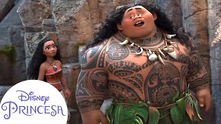 7 minutos de Moana e Maui | Disney Princesa