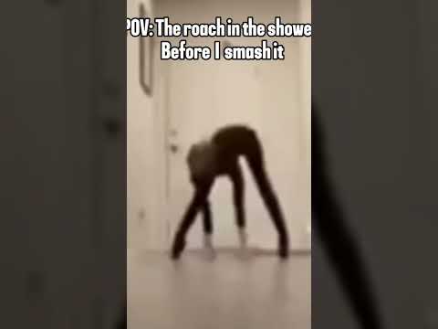 POV the roach in the shower before I crush it