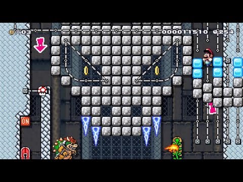 Epic DRAGON CASTLE Level In Super Mario Maker 2!