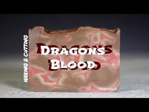 DRAGONSBLOOD | CP SOAP MAKING & CUTTING | MARBLED | FATTY'S SOAP CO.