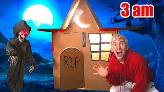 HAUNTED BOX FORT!! (3AM CHALLENGE) 👻 📦
