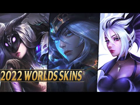 WORLDS CHAMPIONS 2022 SKINS REVEALED - DRX Aatrox Kindred Akali Caitlyn Ashe - League of Legends