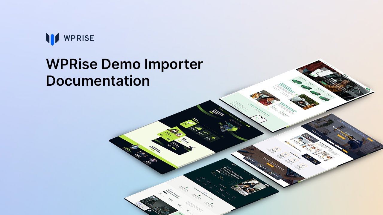WPRise Demo Importer Documentation