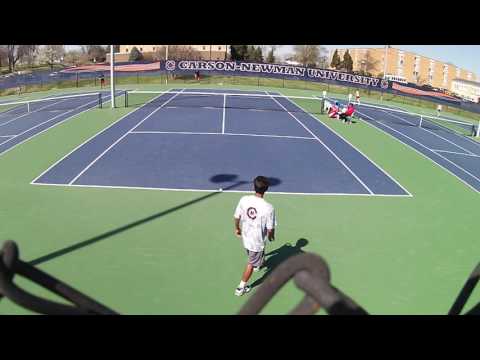 Carson-Newman Men's Tennis vs NGU 2016: line 2 singles