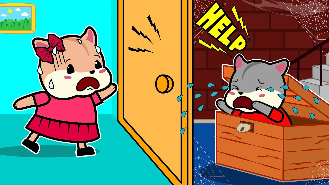 Hamtie & Mimie Hide and Seek Playing! Hamster Funny Video Cartoon