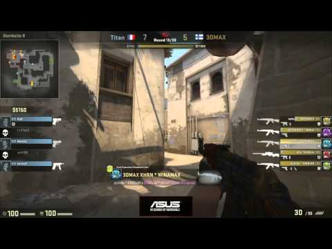 Titan vs 3DMAX! on de_mirage @ ASUS ROG 2015 Group B (CS:GO Titan vs 3DM!)